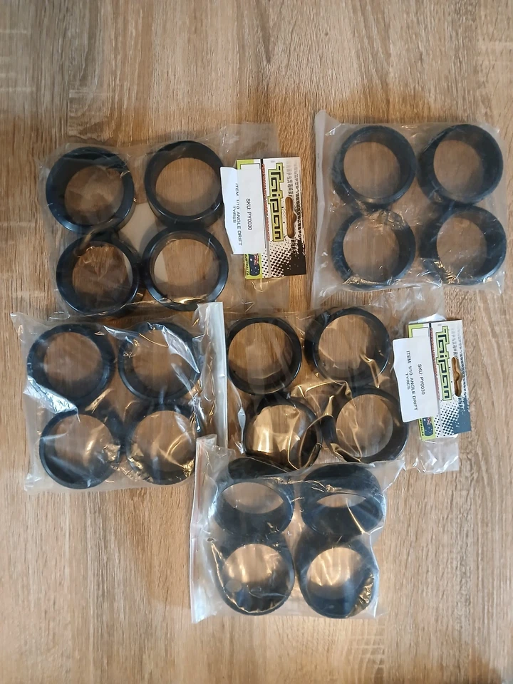 1/10 RC Car Wheels And Tyres Lot New Old Stock - Drift And Rubber Tyres - Image 2 of 4