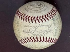 1955 Brooklyn Dodgers Team Clubhouse Signed Baseball JSA COA Jackie Robinson
