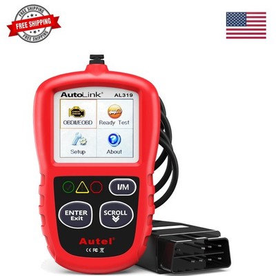 Professional Scanner AL319 Code Reader, Enhanced Check and Reset Engine Fault...