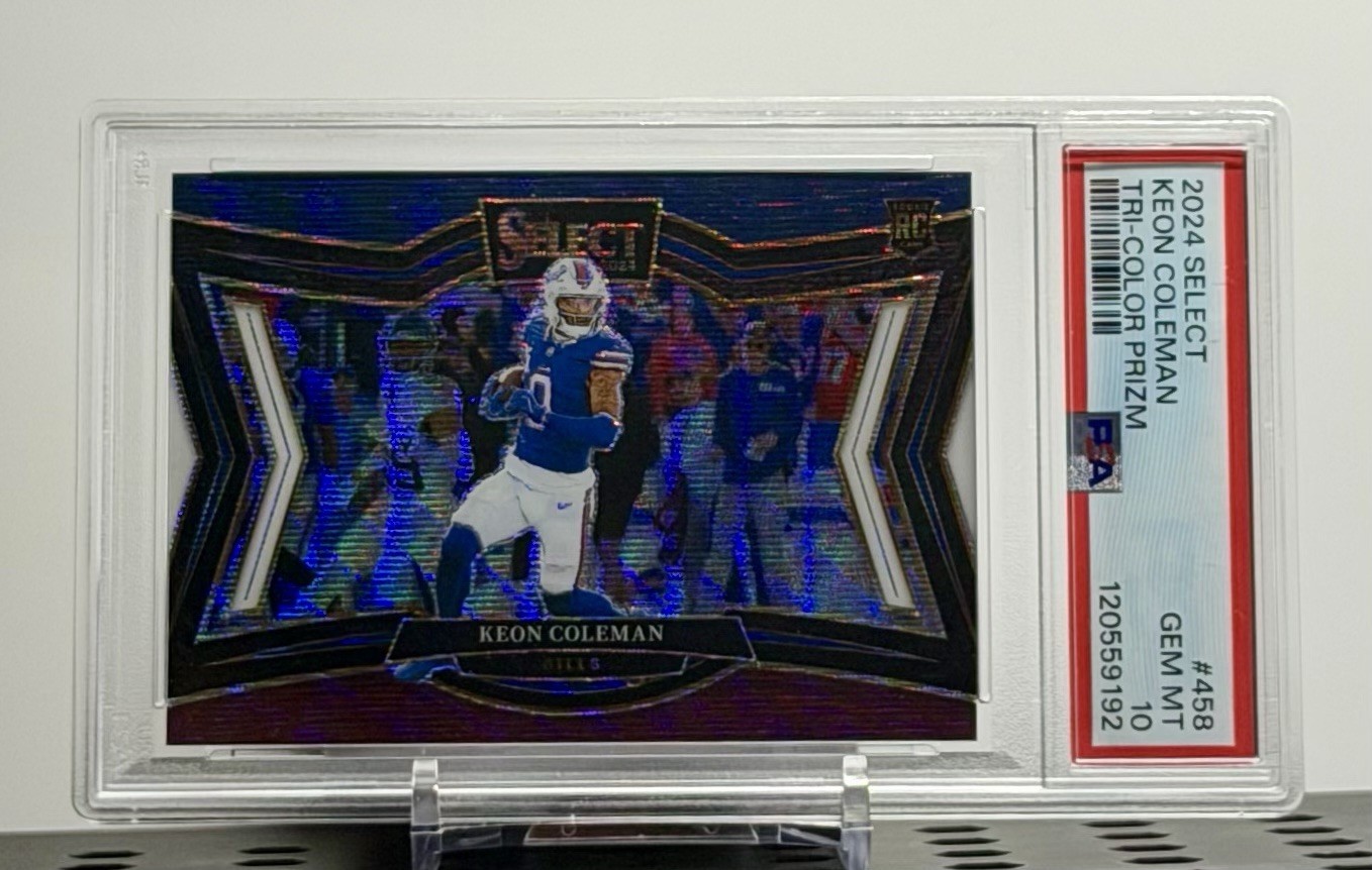 Panini 2024 Select Field Level Tri-Color Prizm Keon Coleman #458 /99 Bills NFL