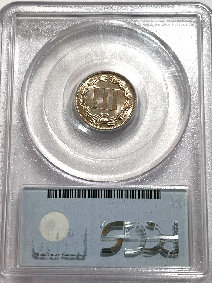 1883 3CN 3 cent nickel PCGS/CAC PR67 Series 16PR - Image 2 of 2