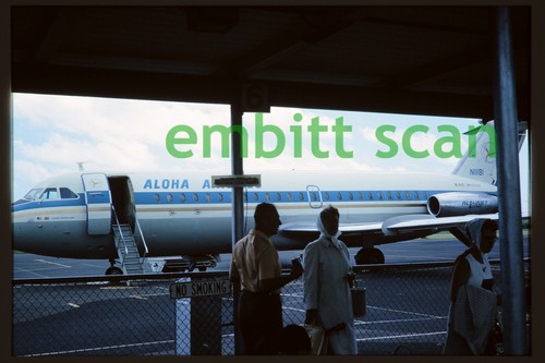 Original Slide, Aloha Airlines BAC 111-215AU (N11181), in 1967