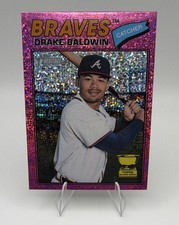 Topps 2026 Heritage Drake Baldwin #209 Chrome Pink Sparkle Refractor Braves