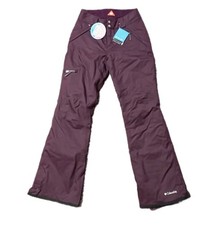 NWT Columbia Womens Insulated Snow Ski Pants Size XS Omni Heat Purple Plum