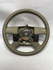 2004-2008 Ford F150 F-150 Tan Vinyl Steering Wheel Cruise Only Oem 2004-2008 Ford F150 F-150 Tan Vinyl Steering Wheel Cruise Only Oem