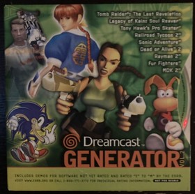 Sega Dreamcast Generator Vol 2 Demo Disc And Cardboard Sleeve