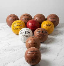 World Cup 1930 to 1966 in Leather size 5 Historical Soccer ball set 11 pcs