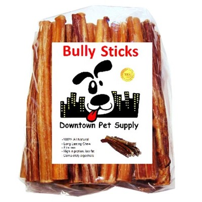 Downtown Pet Supply Bully Sticks for Dogs - Natural 6 Inch Beef Chews, Odor-F...