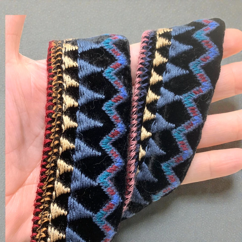 Bolso de Mano Johnny Was Victoria Terciopelo Vintage Negro Bolso Cartera Galaxy Celestial Foto 4 de 4