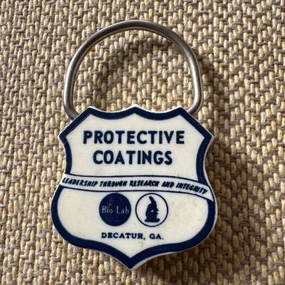 Vintage Keychain Pull Apart Protective Coatings Advertising