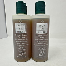 Bain De Terre Hydromineral Therapy Bath & Shower Gel 4oz Vintage Rare Lot x 2