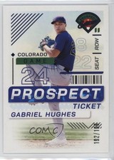 2024 Panini Prospect Edition Blue /199 Gabriel Hughes #177 0q3
