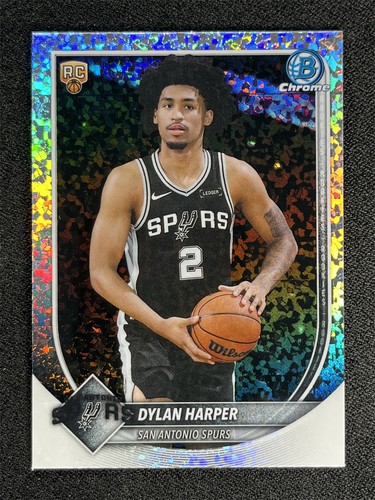 2025-26 Topps Bowman Chrome Dylan Harper #BCV-2 Mini Diamonds RC Rookie Spurs