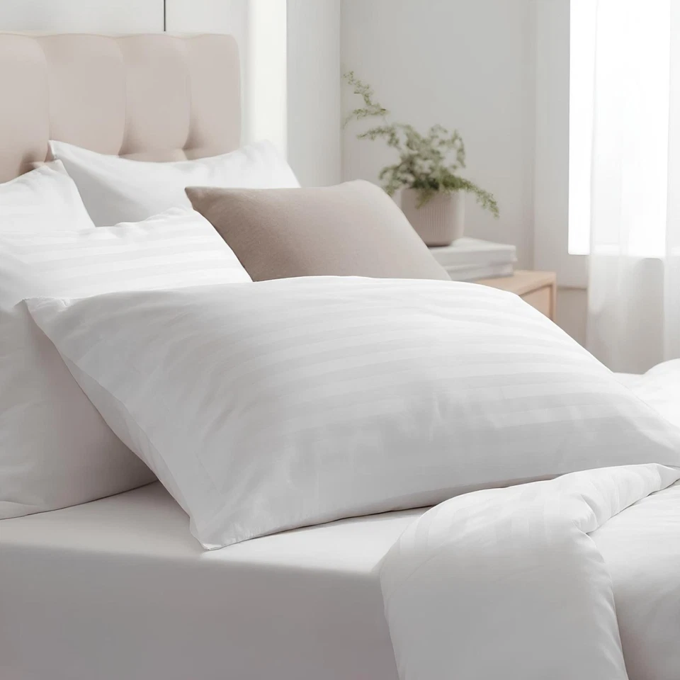 Completo Lenzuola Matrimoniale in Raso di Cotone Zambaiti Art Riga Made in Italy - Immagine 4 di 4