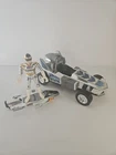 Vintage 90s Power Rangers in Space Deluxe Silver Galactic Rover w/figure  Bandai