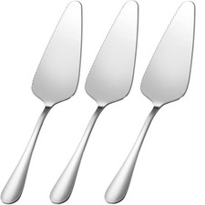 tiokin Cake Pie Servers Set,Stainless Steel 22.6CM/8.9IN, Silver Set of 3