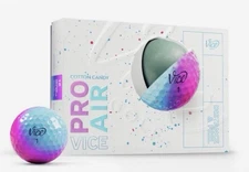 Vice Pro Air COTTON CANDY Limited Edition Golf Balls Blue Pink Drip Sleeve (3)