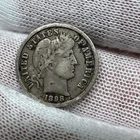 1898 Barber Dime. 90% Silver.  Nice Higher Grade Old US Coin!
