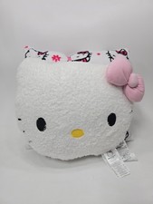 Hello Kitty Decorative Pillow 2 Pack White Hello Kitty Logo Print Plush Pillows