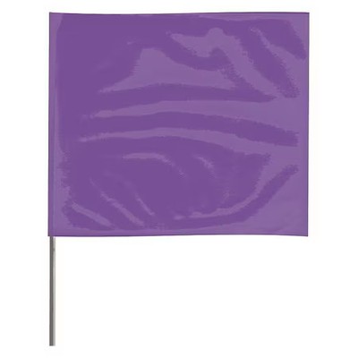 Marking Flag, Vinyl, 36'' Wire Staff, Solid, 36'' L., 100 Pk, 4536Pp-200