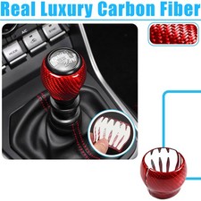 Passend Für Toyota GR86 Subaru BRZ 2022-2024 Rot-Carbon Schaltknauf Abdeckung