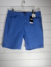 Lee jeans women s size 18 cornflower blue Bermuda Mid Rise shorts New