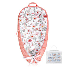 Baby Lounger Pillow with Organic 100 Cotton Newborn Lounger Replaceable Cover,