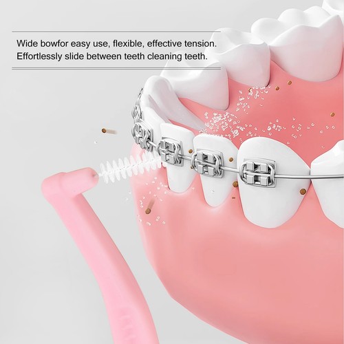 20Pcs/Box L-type 0.6MM Orthodontic Toothbrush Interdental Brushing Brush1936 - Picture 3 of 7
