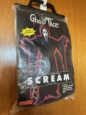 VTG Scream Stalker Costume 1997 Ghost Face 90s Kids Up To Size 12 Halloween