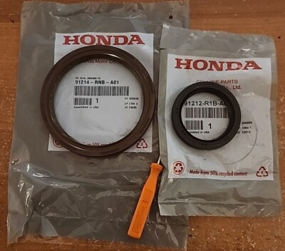 #ad HONDA ACURA OEM FRONT REAR MAIN CRANKSHAFT SEAL SET 2PC CIVIC SI RSX TSX NEW $44.57