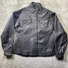 Hot Leathers Size Medium Women’s Black Motorcycle Jacket Genuine Leather