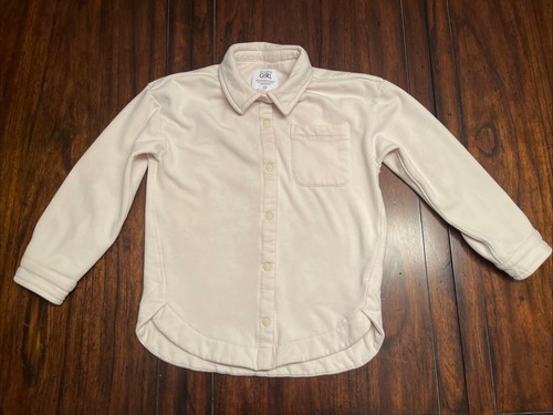 Athleta Girl Long Sleeve Cold Weather Shirt Size Large/12 Button Up Cream Color