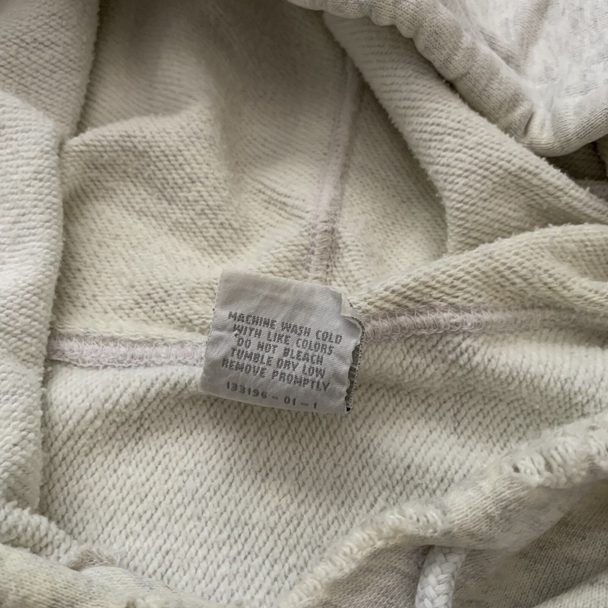 Vintage 90s GAP Reverse Weave Hoodie Size XL USA Gray Logo 