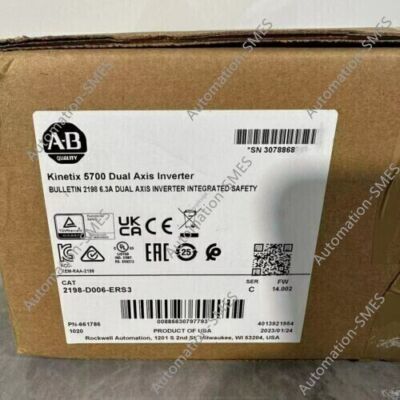 New Factory Sealed  2198-D006-ERS3 SER C Kinetix 5700 Dual Axis Module
