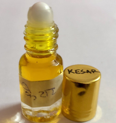 12 ml Natural KESAR SAFFRON Fragrance ATTAR/ ITTAR Itra Perfume Oil hindu puja