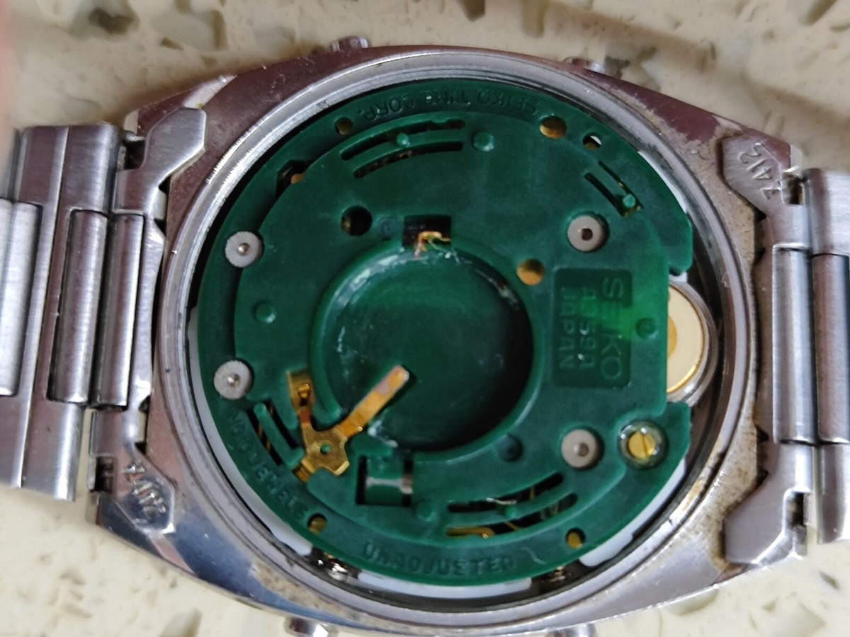 Seiko A359-5059 Vintage Digital Quartz Alarm Chronograph Circut
