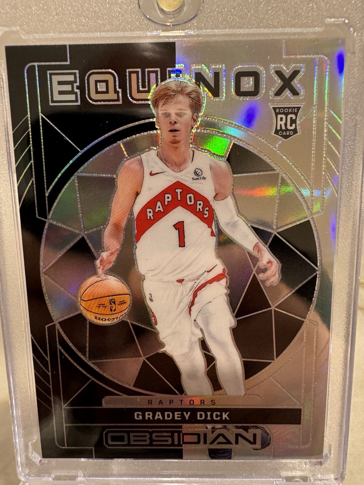 2023-24 Panini Obsidian GRADEY DICK /99 Rookie RC Equinox Toronto Raptors #11