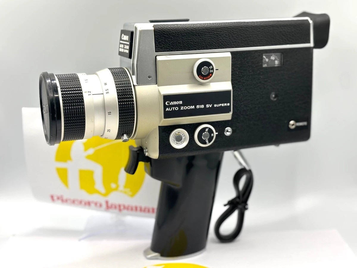 All Works NEAR MINT Canon Auto Zoom 518 SV Super8 8mm Film Movie