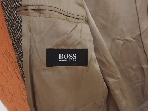 Vintage HUGO BOSS Einstein Blazer Sport Coat Jacket Wool Textured EU48, US38 - Picture 7 of 13