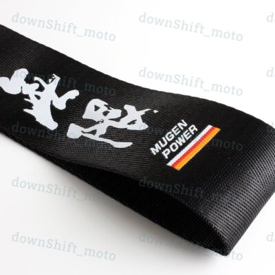 High Strength MUGEN POWER Tow Strap Front Rear Bumper Tow Hook for Honda Acura