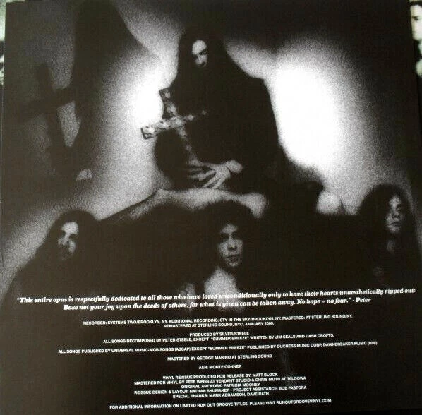 Type O Negative - Bloody Kisses 2 x LP Colored Vinyl Album - NEW Limited Record  - Image 4 of 4