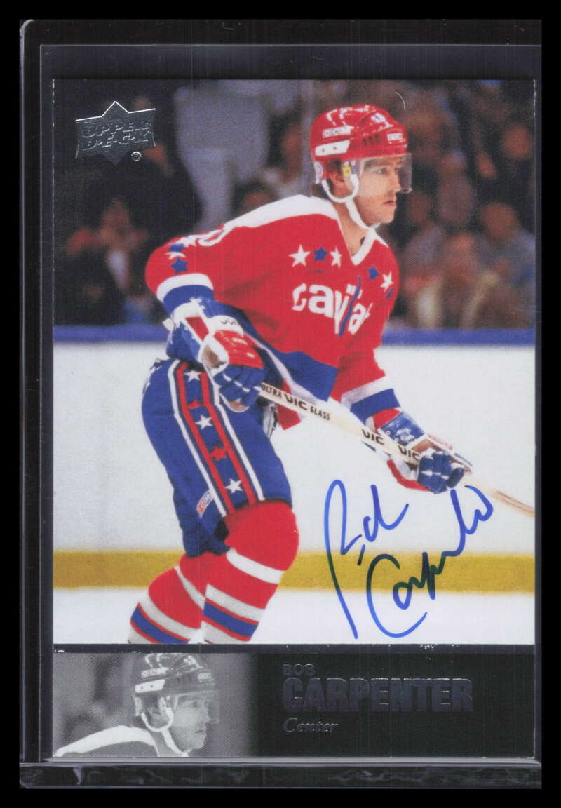 Bob Carpenter #AL-165 Hockey Cards 2020 SP Signature Edition Legends 1997 trading card — raw and PSA graded price guide