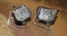 BEAUTIFUL 107 GM.  ETCHED CANYON DIABLO METEORITE PAIR ARIZONA