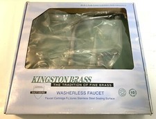Kingston Brass NB750SP Washerless Kitchen Faucet with Lever Handle 8 Inch