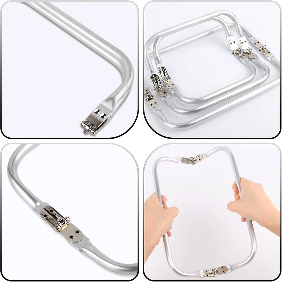 3 Stück Taschenrahmen Verschluesse 16cm 20cm 25cm Taschenbügel Taschen Verschlus - Bild 3 von 4