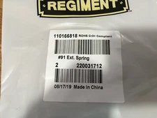(2) Regiment® - 0.563"OD x 0.047"Wire 4"L Loop End #91 Steel Hard Drawn MB