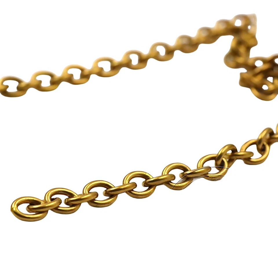 Metallkette aus Messing 4mm-15,6mm Ankerkette feine Kette Meterware Gliederkette - Bild 3 von 3