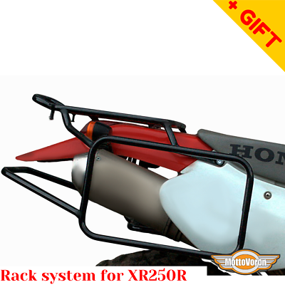 For Honda XR250 rack luggage system XR400R Motard XR250 Baja side