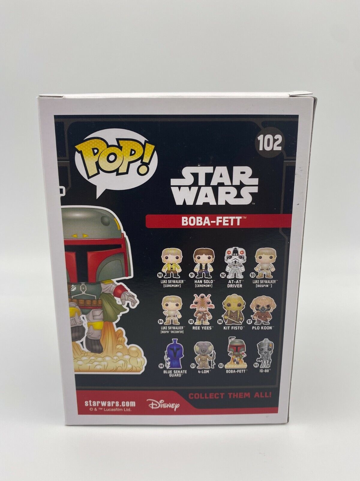 Funko Pop Star Wars Boba Fett #102 Star Wars Smuggler's Bounty Exclusive  Figure