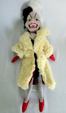Disney Store  Cruella de Vil Plush Doll 22"  101 Dalmatians Villain Toy EUC